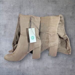 Sexy Ultra high Over Knee Block Heeled Boots by A New Day